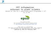 FP7 information  relevant to plant science