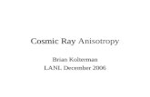 Cosmic Ray  Anisotropy
