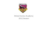 Bristol Sonics Academy 2012 Season