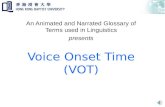 Voice Onset Time (VOT)