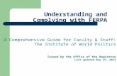 Understanding  and Complying with FERPA