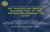 Are Security and Quality Assurance Part of Your Software Development Life Cycle?