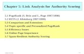 Chapter 5: Link Analysis for Authority Scoring