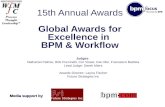 15th Annual Awards Global Awards for Excellence in  BPM & Workflow