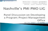 Nashville’s Project management Institute’s Project Management Office, Local Interest Group