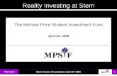Reality Investing at Stern