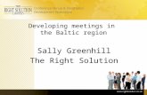Developing meetings in  the Baltic region