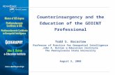 Counterinsurgency and  the Education  of the  GEOINT Professional Todd S. Bacastow
