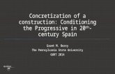 Concretization of a construction: Conditioning the Progressive in 20 th -century Spain