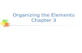 Organizing the Elements Chapter 3