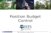 Position Budget Control