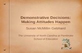 Demonstrative Decisions: Making Attitudes Happen