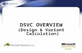 DSVC OVERVIEW (Design & Variant Calculation)