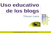 Uso educativo  de los blogs