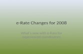 e-Rate Changes for 2008