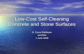 Low-Cost Self-Cleaning Concrete and Stone Surfaces