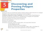 In this chapter you will ● study properties of  convex polygons