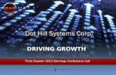 Third Quarter 2013 Earnings Conference Call