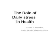 The Role of Daily stress   in Health