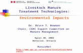 Livestock Manure  Treatment Technologies: