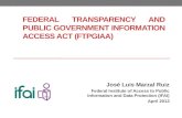FEDERAL TRANSPARENCY AND PUBLIC GOVERNMENT INFORMATION ACCESS ACT (FTPGIAA)