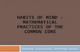 Habits Of Mind - Mathematical Practices of the Common Core