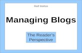 Managing Blogs