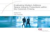 Evaluating Modern Address Space Integrity Protections within the Common Criteria