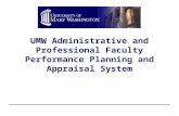 UMW Administrative and Professional Faculty Performance Planning and Appraisal System