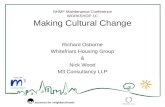NHMF Maintenance Conference WORKSHOP 1C Making Cultural Change