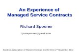 An Experience of  Managed Service Contracts