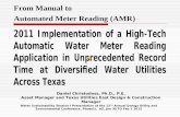 From Manual to  Automated Meter Reading (AMR)