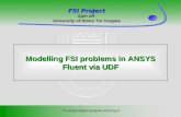Modelling FSI problems in  ANSYS Fluent  via UDF
