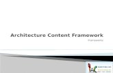 Architecture Content Framework