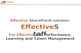 For Effective  HR, Performance, Learning and Talent Management