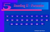 Bonding II - Formulae