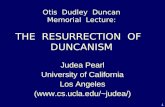 Otis  Dudley  Duncan Memorial  Lecture: THE  RESURRECTION  OF   DUNCANISM
