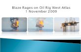 Blaze Rages on Oil Rig West Atlas  1 November 2009