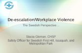 De-escalation/Workplace Violence