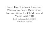 Beth Urbanczyk, MSCCC Behavior Analyst