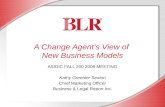 A Change Agent’s View of  New Business Models