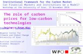 The role of carbon prices for low-carbon technologies Evidence from the EU ETS