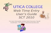 Web Time Entry User’s Guide SCT 2010