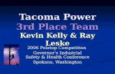 Tacoma Power 3rd Place Team Kevin Kelly & Ray Leske