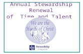 Annual Stewardship Renewal of  Time and Talent