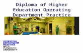 Diploma  of Higher Education Operating Department  Practice