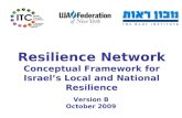 Resilience Network Conceptual Framework for Israel’s Local and National Resilience