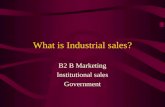 What is Industrial sales?