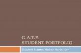 G.A.T.E.  Student Portfolio