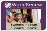 Typhoon  Haiyan 3 month Update
